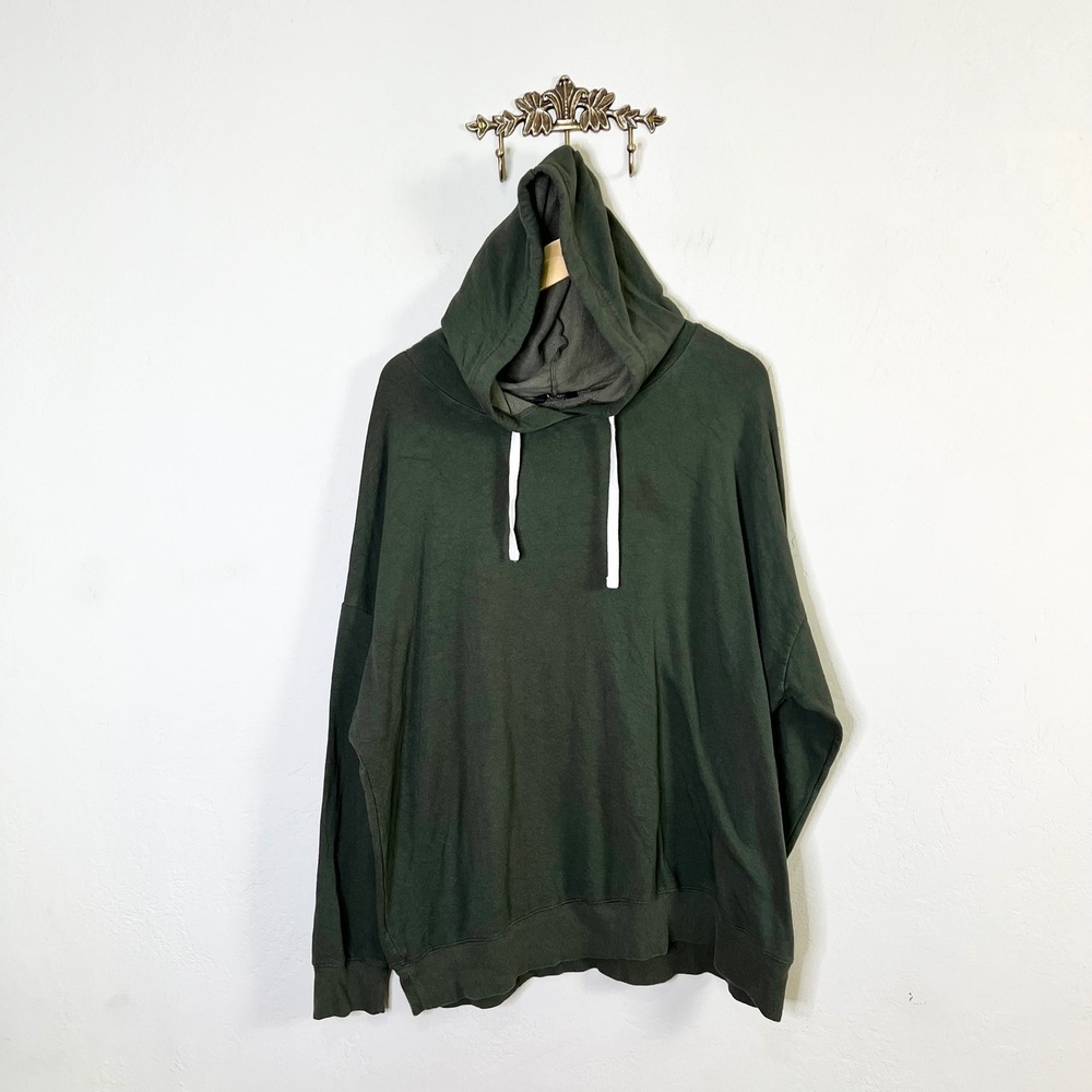 Buffalo David Bitton Hoodie Pullover Sweatshirt Mens Size XXL Green Long Sleeve